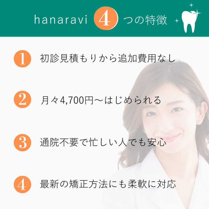 hanaravi4つの特徴
