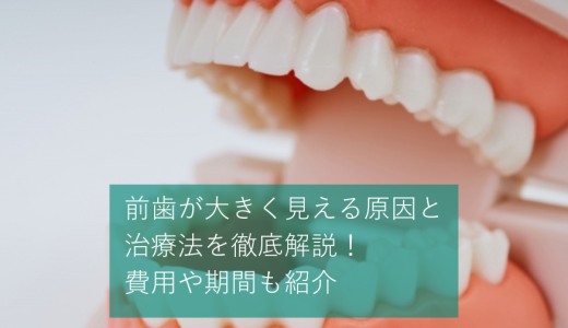 前歯が大きく見える原因と治療法を徹底解説 | 費用や期間も紹介